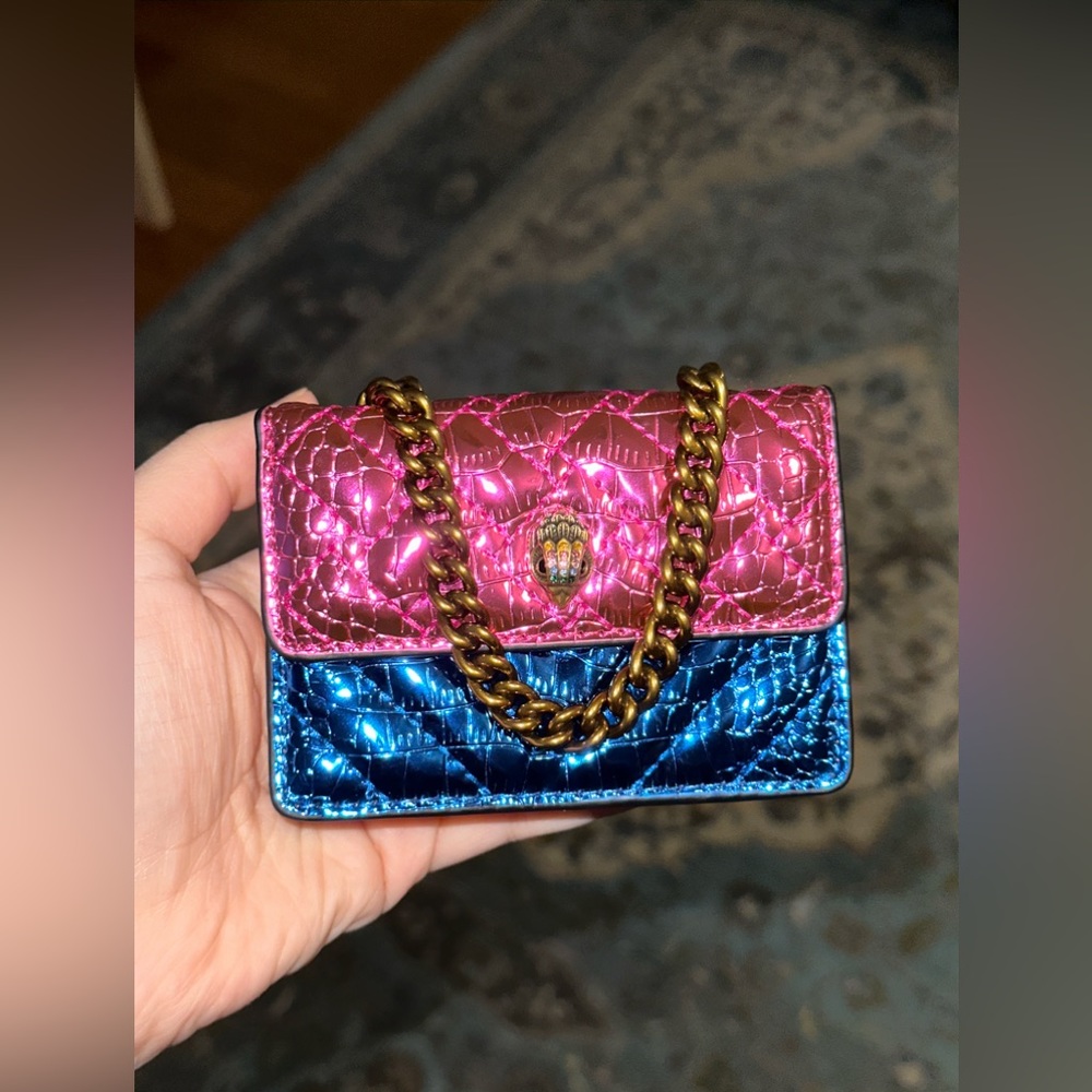 NWT Kurt Geiger London Rainbow Shop Micro Kensington Crossbody Bag